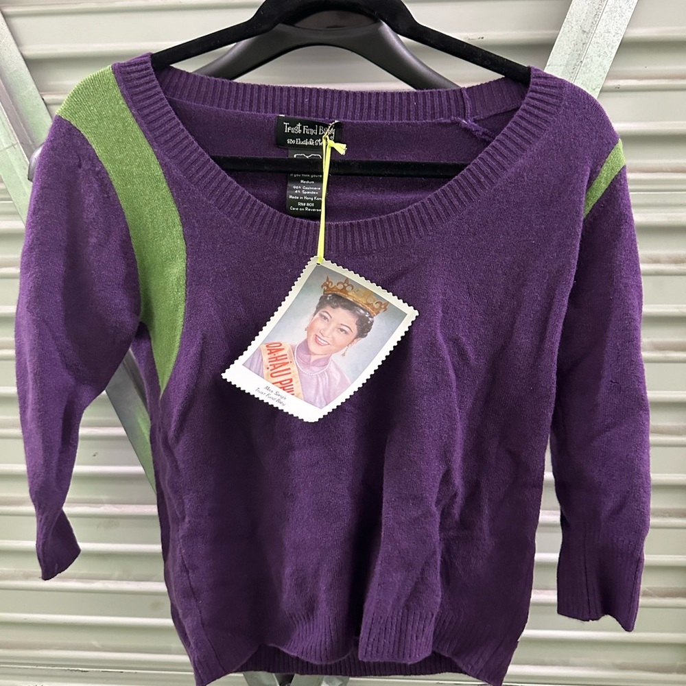 Trust Fund Baby 100% Cashmere Medium - Picture 2 of 9